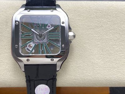 Thb Cartier Santos Hollow Leather Belt Series Parameters Are Synchronized With T
