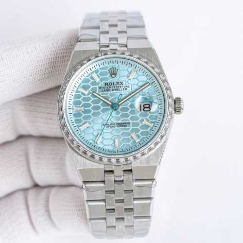 White Gold Rolex PQ1 Land-Dweller, V2 Racing Edition, 40mm, housing a 9015-modif
