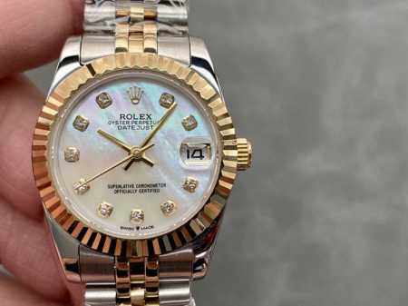 Sk Factory Women's Rolex Single Date 31mm Diameter 31mm Movement Equipped with f - Click Image to Close