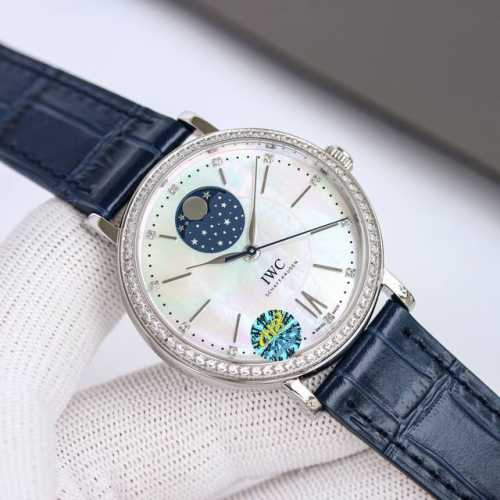 White case, gold case, diamond 50 H8 IWC Women's IWC Portofino Moon Phase Automa