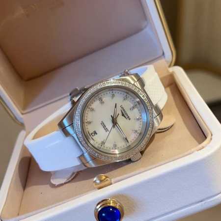 White case, rose gold, 20mm diamond bezel, 30mm Longines Conquest series new col - Click Image to Close