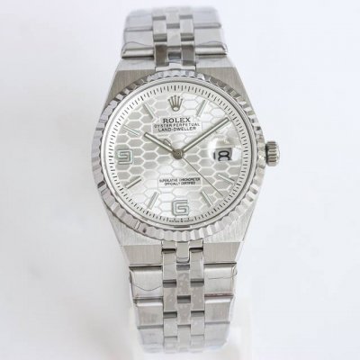 White gold Rolex Land-Dweller, V2 Racing Edition 40mm, built-in 9015 modified in