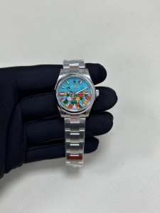 Rolex Oyster Perpetual Series 31mm Top-grade Swiss Ice Blue Luminous, identical