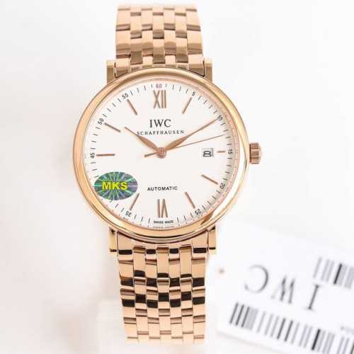 White-Gold Mks's highly anticipated Iwc Portofino men's watch with steel bracele