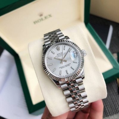 Rolex Ladies' Oyster Datejust! The case is 31mm in diameter. Forged from 904L s