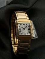 The Second Generation French Tank Rose Gold Solid Grain Leather Belt Model, The