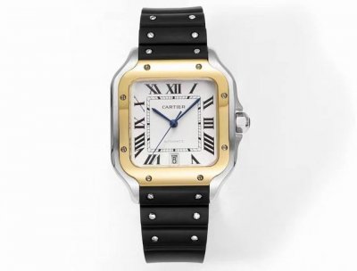 Brand new Thb Santos tape model, original molded, latest Cartier Santos 1. Case