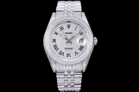 Rolex Full Diamond Luxury Edition with 18K Nanotechnology! Crafted with over 23 - Click Image to Close