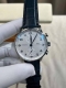 Zf Iwc Portuguese Chronograph White Dial Blue Hands Solid Case 41Mm X 13Mm Custo