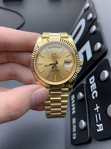 Rolex Yellow Rock Sugar 2836 Movement Weekly Log Shipping Actual Shot