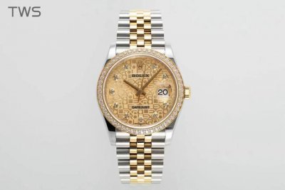 Tws Factory Rolex Datejust 36mm case and strap are made of 904 steel with sapphi