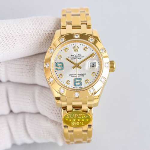 Tw Factory Rolex-34Mm Diamond Dial Pearlmaster Series Rz1 : The Women's Pearl La