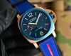Panerai curved coated glass, 44mm*16mm, rubber strap with original pin buckle,