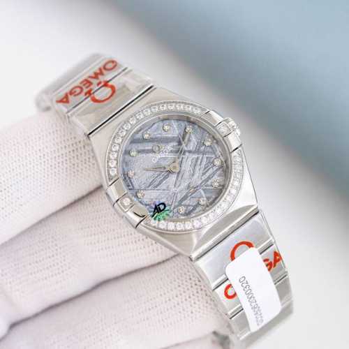 New Omega Constellation V with Genuine Diamonds. This watch has been heavily adv