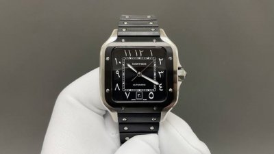 Leather Steel Thb New Cartier Santos Middle East Version Original Mold Opening 2