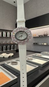 white stone and rose gold 490 Piaget's new high-end jewelry series, 18K white g