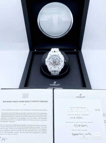 4940 Brand New Hot-Selling Colored Ceramic Hublot Big Bang Sang Bleu Tattoo S