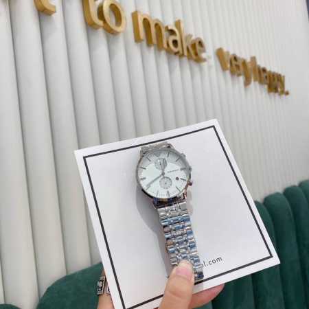 Armani men's watch... 40mm diameter quartz movement, stainless steel strap, in - Click Image to Close