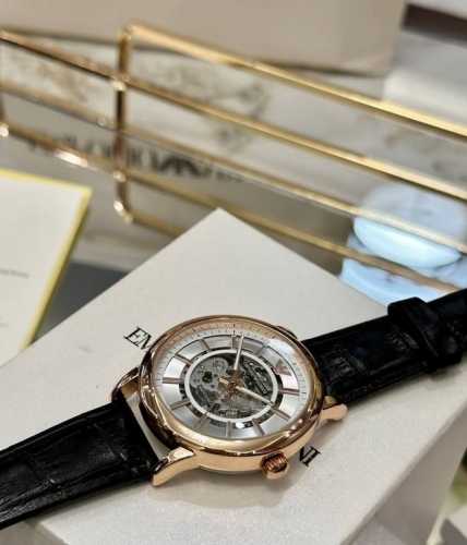 Armani Mechanical Leather Strap Men's Watch Arrived. Armani Case: 316L Stainles