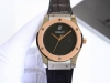 Gold and Black+20 The Hublot Classic Fusion Series 316 stainless steel case is f