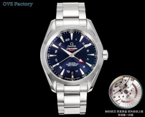 White-gold steel strap +100. Ovs Seamaster 150M GMT equipped with a new 1:1 int