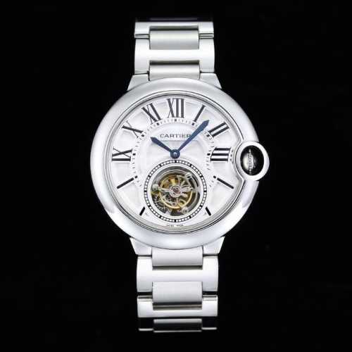 Uf The latest version of the 2025 Cartier 42 Tourbillon Blue Balloon men's watch