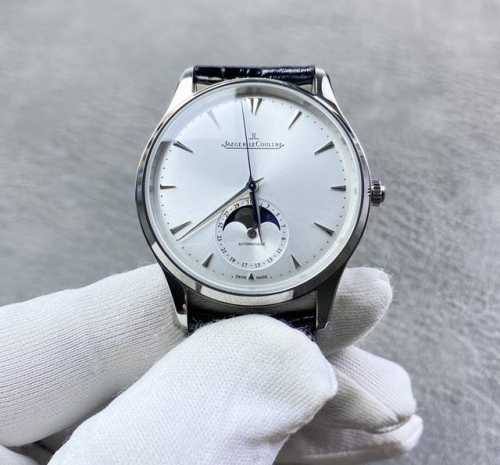 Jaeger-LeCoultre Master Moon Phase Men's Dress Watch Q1368420. Custom-made short