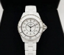 Chanel J12 Series H1628 White Ceramic Single Watch at a Great Price! Chanel J12