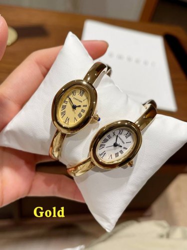 Cartier Baignoire Bath Tub Series Bracelet Watch, Elegant European-Style Bath Tu