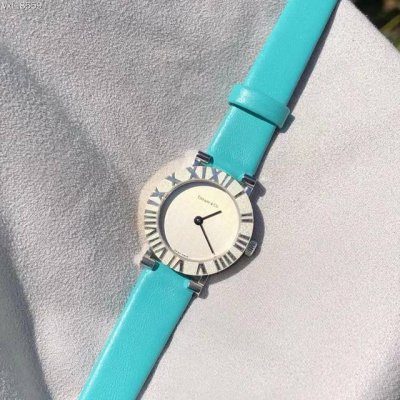 Tiffany Blue Tiffany Medieval Roman Engraved Precious Metal High-End Watch.