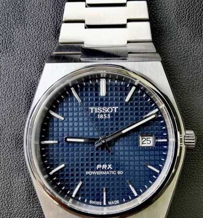Hot Selling Tissot Prx Super Player Mesh Dark Blue Automatic Mechanical Watch #T - Click Image to Close