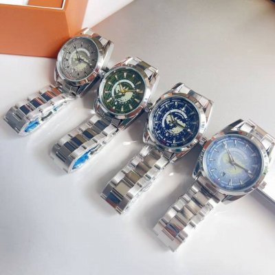 Omega Seamaster Series! Quartz hollow mechanical case back! Men's favorite watch