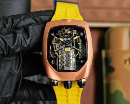 Bugatti Veyron collaborates with Jacob & Co. to launch the Tourbi Llon watch. Th - Click Image to Close