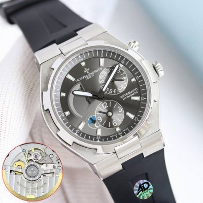 Leather Steel 3510 9F Factory New Vacheron Constantin Vc Overseas 47450 Upgraded