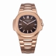 This is the top-of-the-line Patek Philippe Nautilus, a replica of the iconic Pa