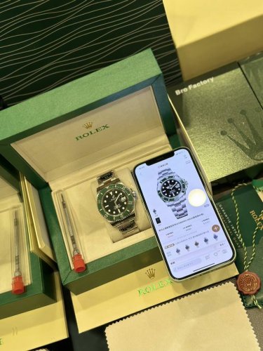 Spot Bro Rolex Green Submariner Black Face Automatic Mechanical Watch Submariner