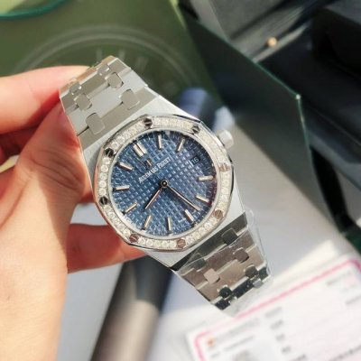 The most awesome "Steel King" women's watch with real diamonds, Audemars Piguet'