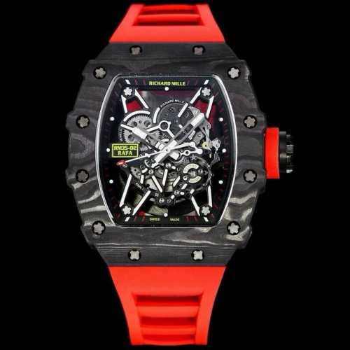 Richard Mille RM35-02 Carbon Fiber Series. Each case is handcrafted with a uniqu