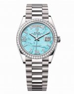 Rolex Turquoise Limited Edition Day-Date Oyster Perpetual 40mm Mechanical Watch.
