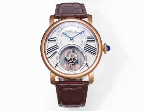 V2 version of Cartier Ap10 1. The tourbillon is electroplated white, matching th