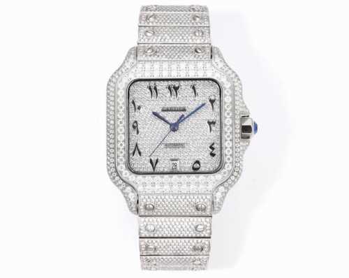 Sj produces F4 genuine moissanite! Cartier Df1 Santos series starry sky series i