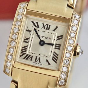Cartier's Latest Second-Generation Tank Francaise French Tank Real Diamond Ladie