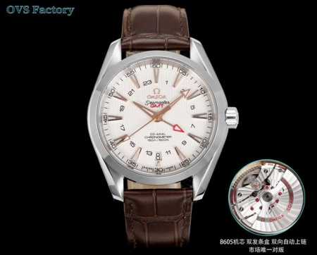 White-gold steel strap +100. Ovs Seamaster 150M GMT equipped with a new 1:1 int - Click Image to Close