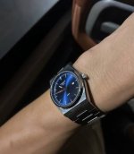 Wow, the Tissot looks even better in the luminous case! The Tissot PRX Super Pla