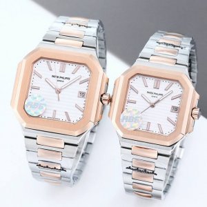 white case, rose case 2150 Hbf Factory Patek Philippe time-stop seconds, thickn