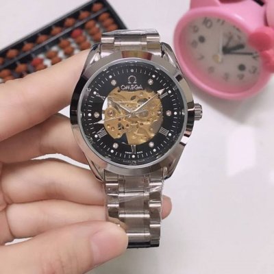 Stainless Steel Strap + Butterfly Buckle White, Gold, All Black, Omega Elegant M
