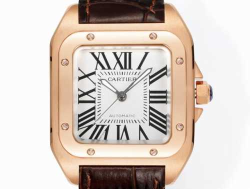 White-Black Gold Full Diamond Case + 150 Hy Cartier Santos Women's 100Th Anniver