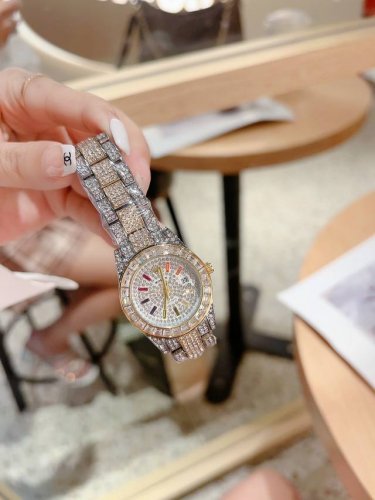 New Arrival Recommendation: Full Diamond Rolex 28mm Exquisite Small Women's Watc