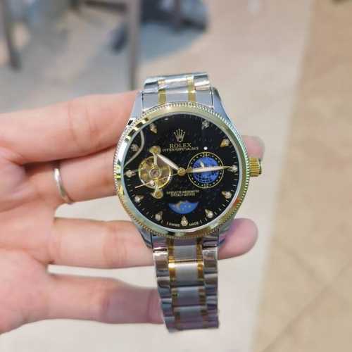 Stainless steel bracelet with butterfly clasp, Rolex 9-year-old automatic mechan