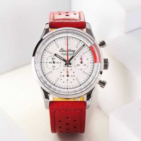 To, Breitling presents the new Navitimer chronograph, a bold and colorful reinte - Click Image to Close